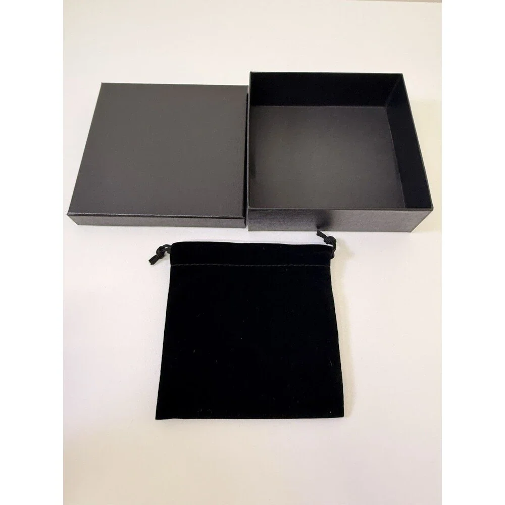 Kay Jewelers Empty Black Velvet Pouch & Presentation Box